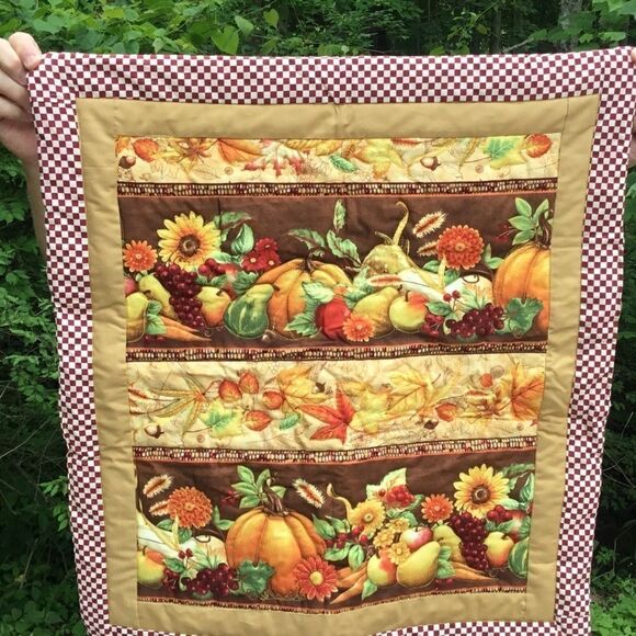 NWT Hand Crafted Quilted Fall Wall Hanging/Runner - Picture 2 of 11